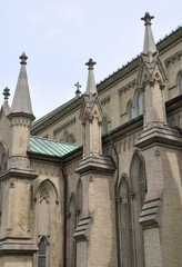 Fototapeta na wymiar Exterior of St. James Cathedral, Toronto