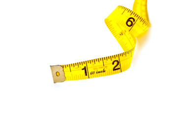 yellow measuring tape