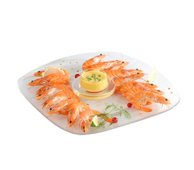 Assiette de crevettes