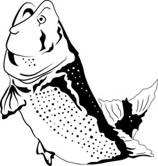 Big fish jumping