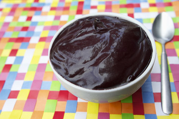 Brazilian Acai Bowl on Bright Place Mat