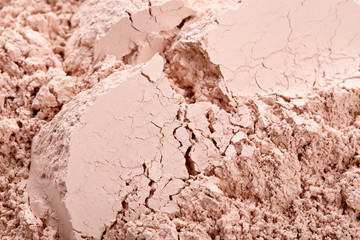 Face powder texture