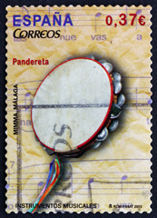 Postage stamp Spain 2013 Tambourine, Musical Instrument