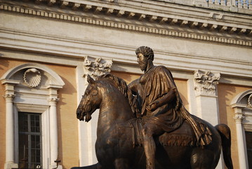 Statue of the  Emperor Marcus Aurelius on the Capitol Hill