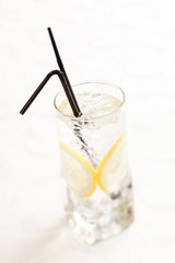 cocktail with lemon