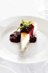 cheesecake with jam