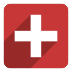 Obraz premium add flat icon