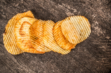 Fototapeta na wymiar potato chips snacks