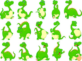 various dinosaur cartoon