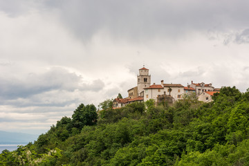 Fototapeta na wymiar Medieval town on a hill top