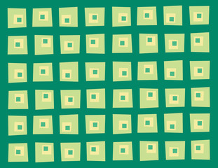 Wonky square pattern