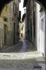 Cannero Riviera, Lake Maggiore, old city view color image