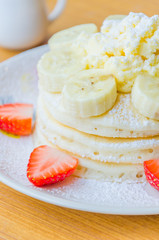 Pancake strawberry banana