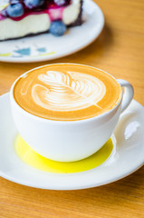 Latte coffee