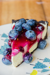 Blueberry cheesecake