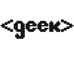 Cool Geek Pixel 8 bit Design