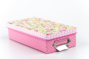 Gift box isolated white background