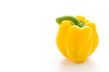 Yellow pepper isolated on white