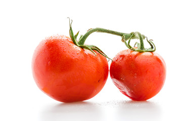 Tomato isolated on white