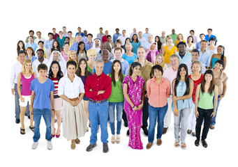 Large group of Diverse Multi-ethnic people