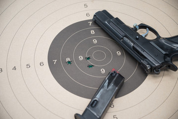 paper target gun pistol magazine