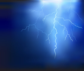 thunder lighting background vector
