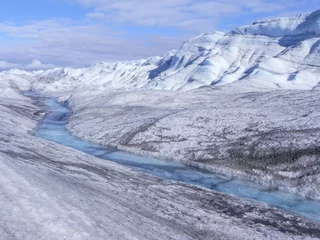 Selbstklebende Fototapete Nördlicher Polarkreis schmelzendes Eis in Grönland