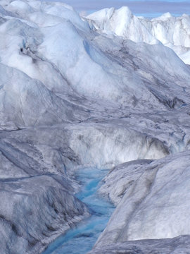 Greenland icy landscape