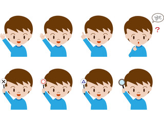 男の子ポーズいろいろ