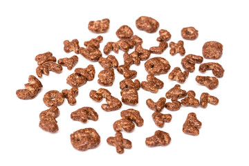Alphabet Chocolate Corn Flakes Letters Isolated