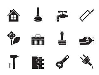 Silhouette construction and do it yourself icons