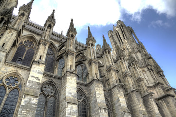 Fototapeta na wymiar Notre-Dame de Reims Katedra. Reims, Francja