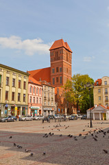 Fototapeta premium Saint Jacob church of Torun town, Poland
