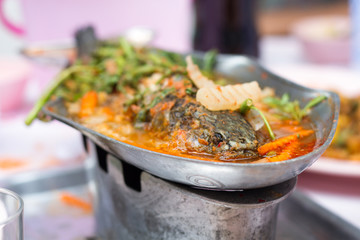 Spicy fish Tomyum