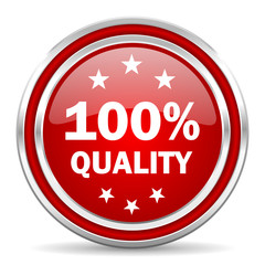 quality red glossy icon