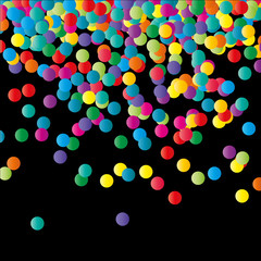 Paper Confetti Color Background.