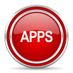 apps red glossy icon
