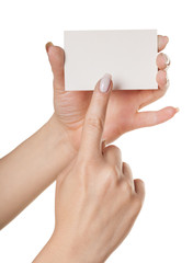 show  visit card