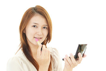 Fototapeta premium ボディーケアをする女性