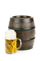 bierkrug und bierfass