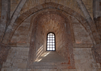 Fototapeta na wymiar Wnętrze Castel del Monte, Apulia, Włochy