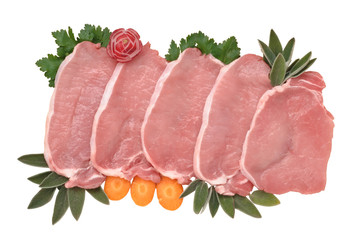 Fette di lonza di maiale