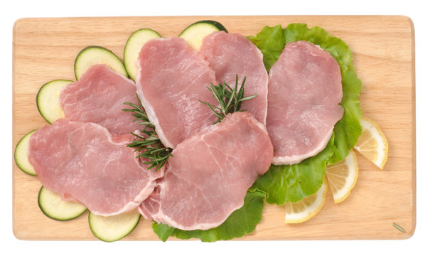 Fette di lonza di maiale