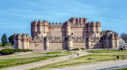 Fototapeta premium Coca Castle, Castillo de Coca in Segovia province