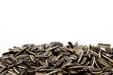 sunflower seed isolated on white background