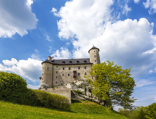 Fototapeta na wymiar Castle on sunny day, Bobolice, Poland