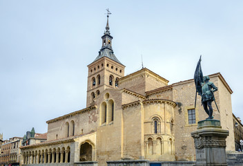 Fototapeta na wymiar Church of St. Martin Segovia