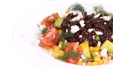 Beans salad.