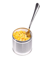 Canned sweet corn.