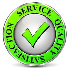 Vector quality service icon